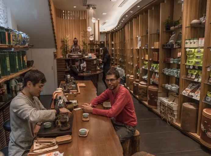 Alishan tea picking in Taiwan