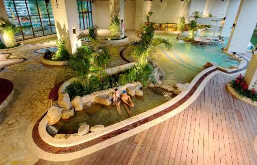 Natural hot spring in Yilan mountains