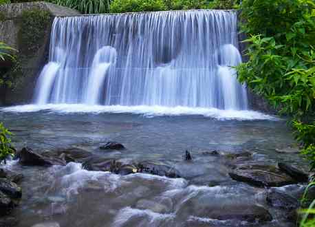 Nantou hidden waterfall in forest