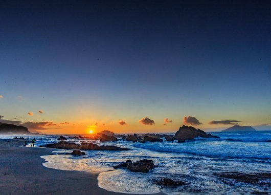 Taiwan hidden beach sunrise